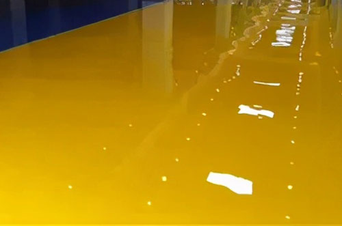 防水聚氨酯地坪出現地坪表面結皮、粗糙的原因